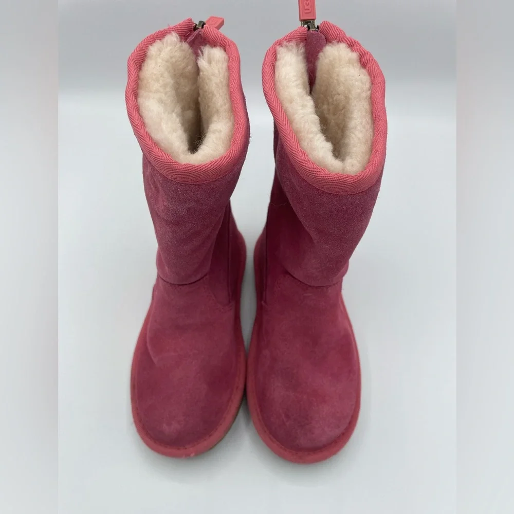 UGG Lil Sunshine Pink Zip Up‎ Boots NWOT